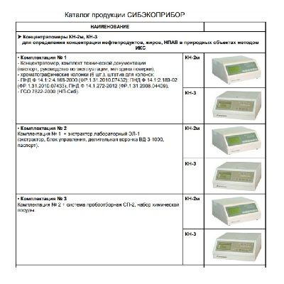 Каталог продукции СИБЭКОПРИБОР